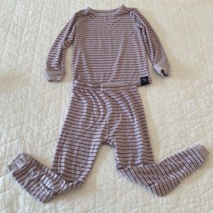 Sweet Bamboo Purple Stripe Pajamas